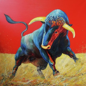 Ganado Vaca Toro Painting - toro iulia ciobotaru